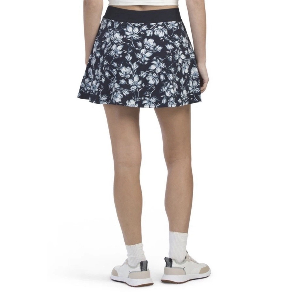 NWT Tommy Bahama Golf Skort Skirt Size Small Navy Floral Elastic Waist - Picture 2 of 7